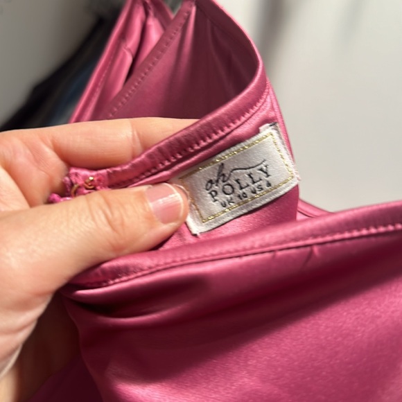 Oh Polly pink satin dress - Picture 5 of 5